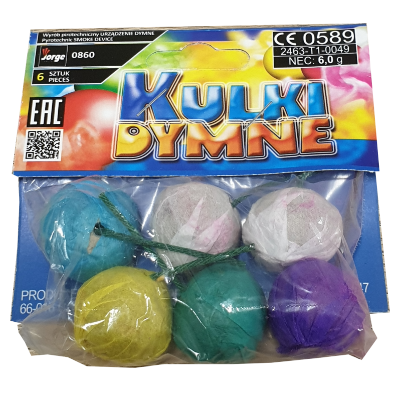 DÝMOVÉ KULIČKY - 6 ks