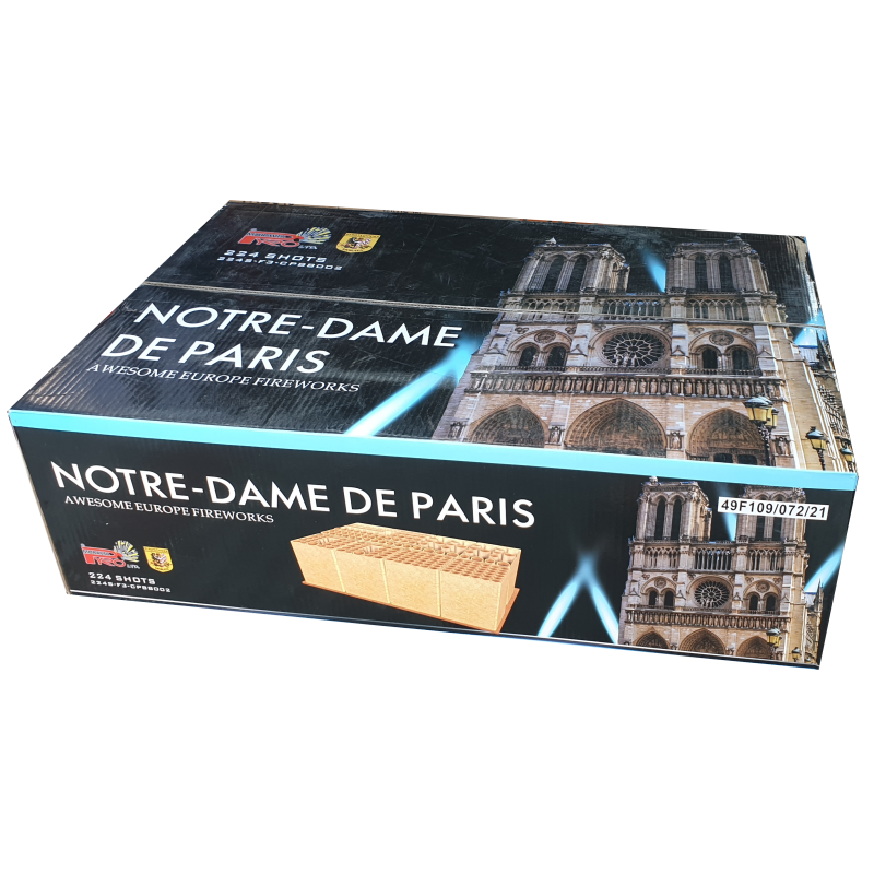 NOTRE-DAME DE PARIS - zahradní ohňostroj 224 výstřelů