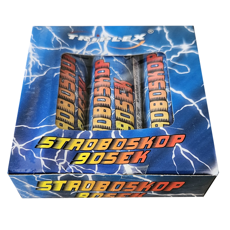 STROBOSKOP BÍLÝ - 3 ks se zápalnicí