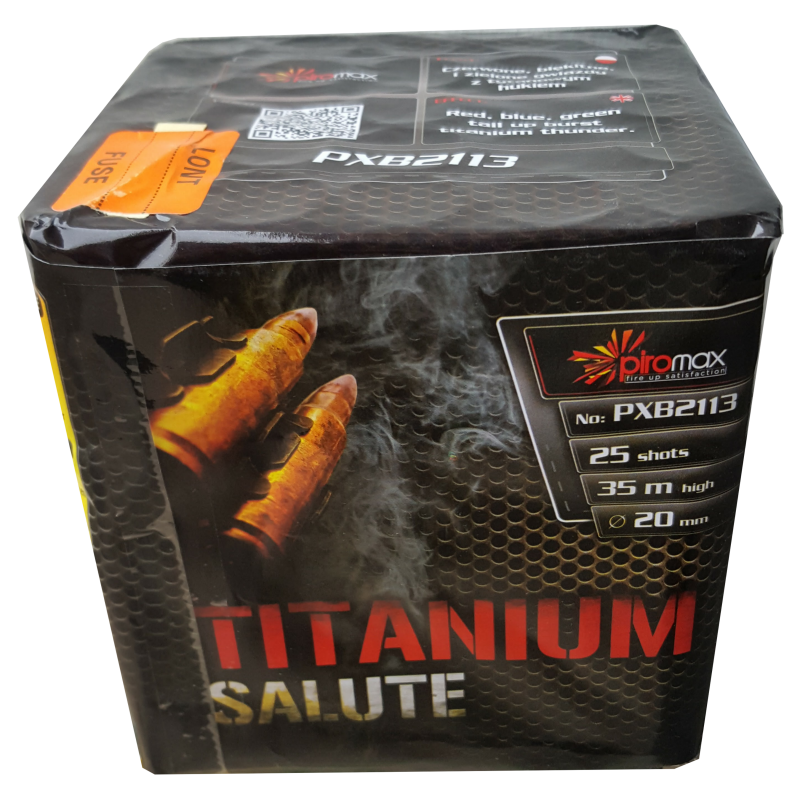 TITANIUM SALUTE - kompakt 25 výstřelů, cal. 20mm