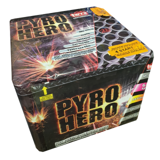 PYRO HERO - kompakt 64 výstřelů, cal.23mm